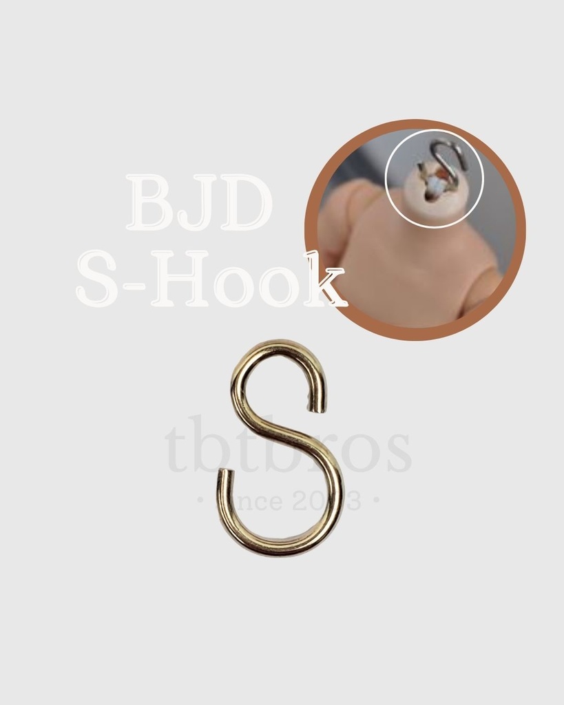 BJD S-Hook ステンレス鋼 (#H-1)