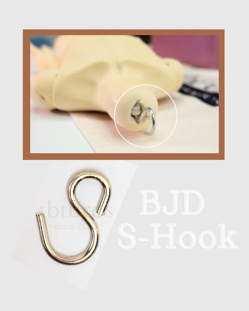 BJD S-Hook ステンレス鋼 (#H-2)