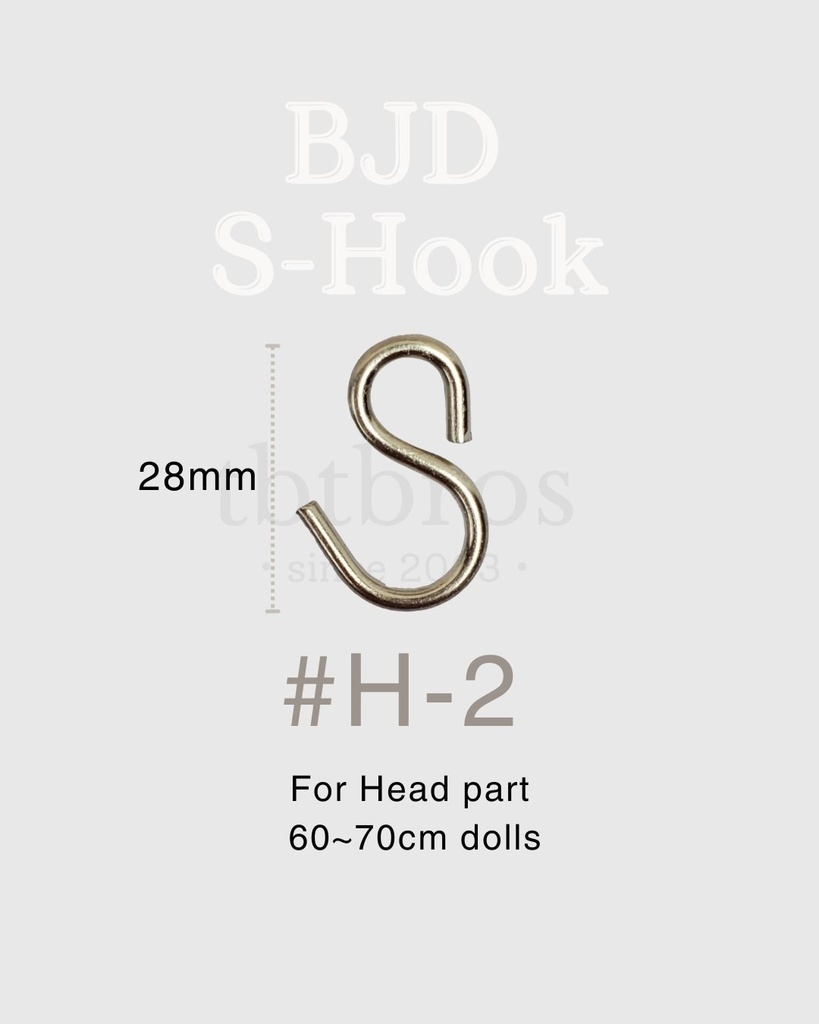 BJD S-Hook ステンレス鋼 (#H-2)