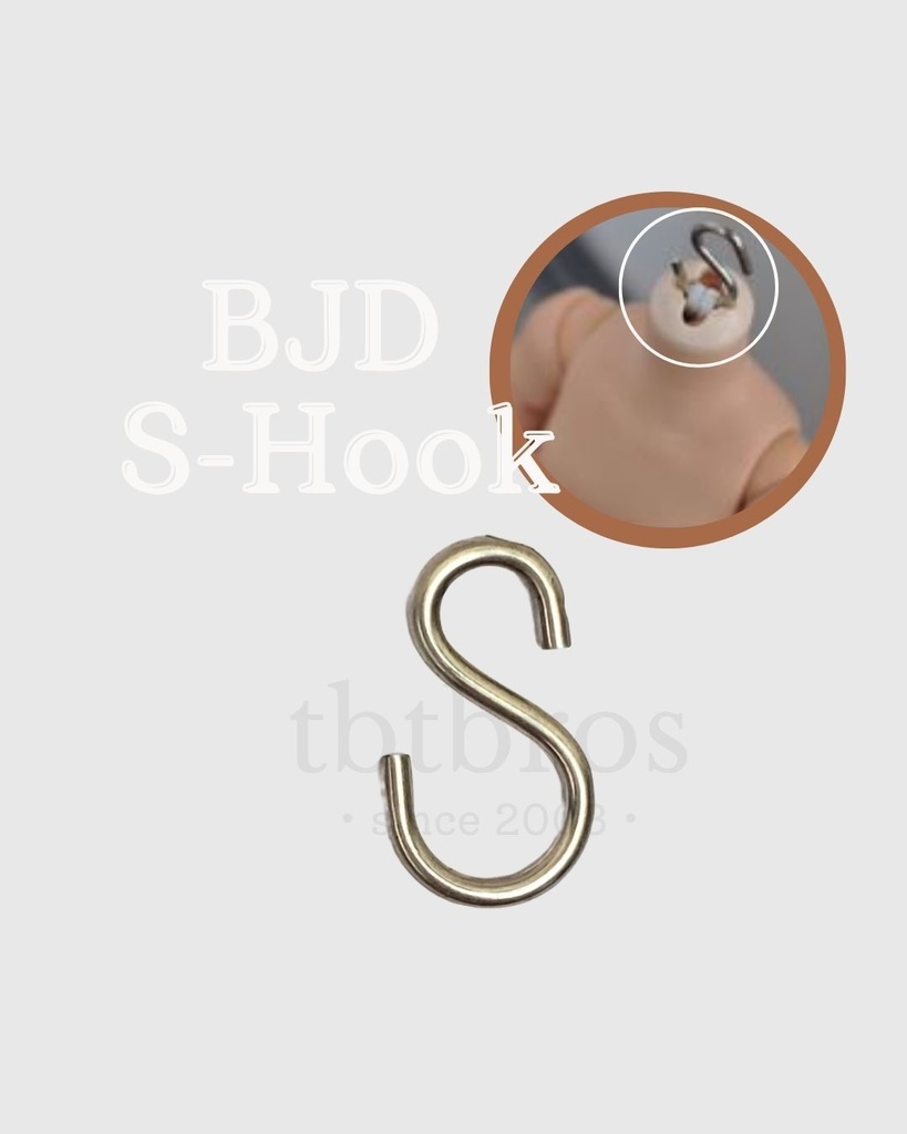 BJD S-Hook ステンレス鋼 (#H-3)