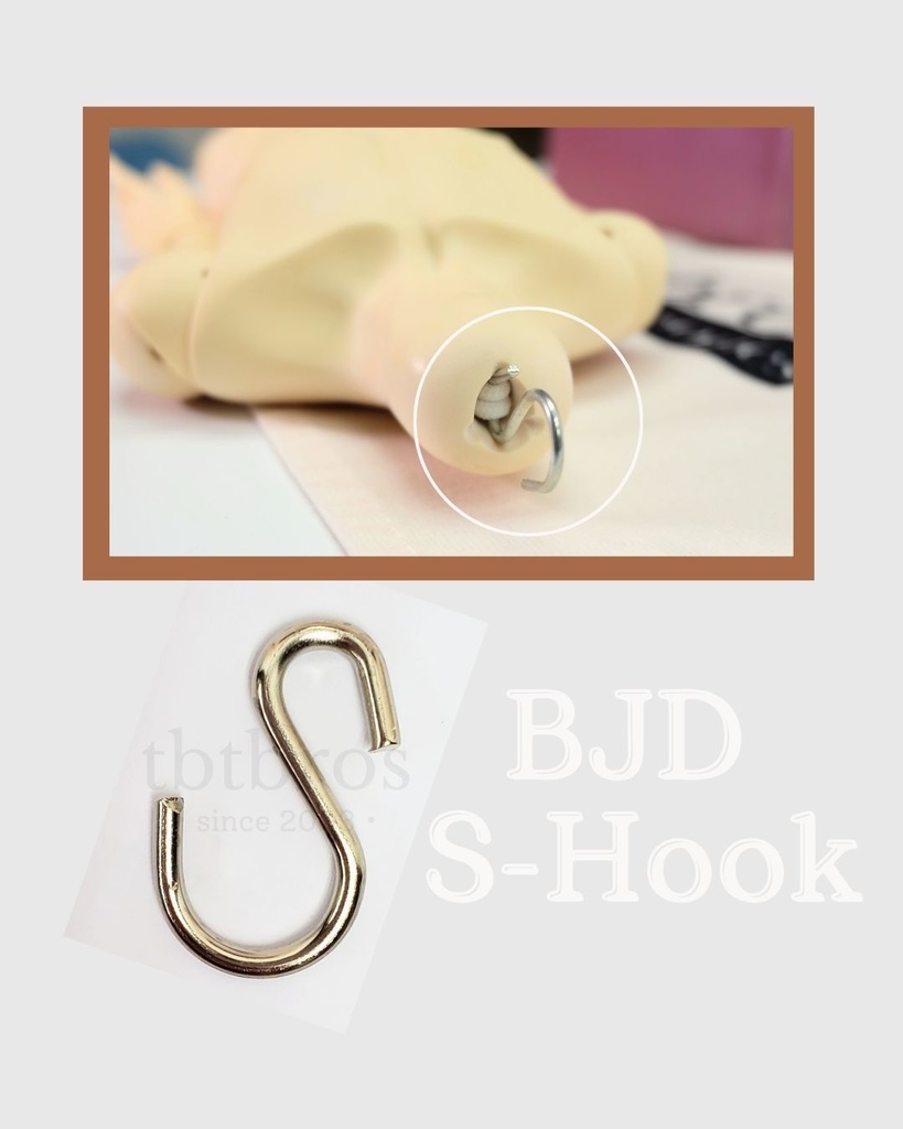BJD S-Hook ステンレス鋼 (#H-4)