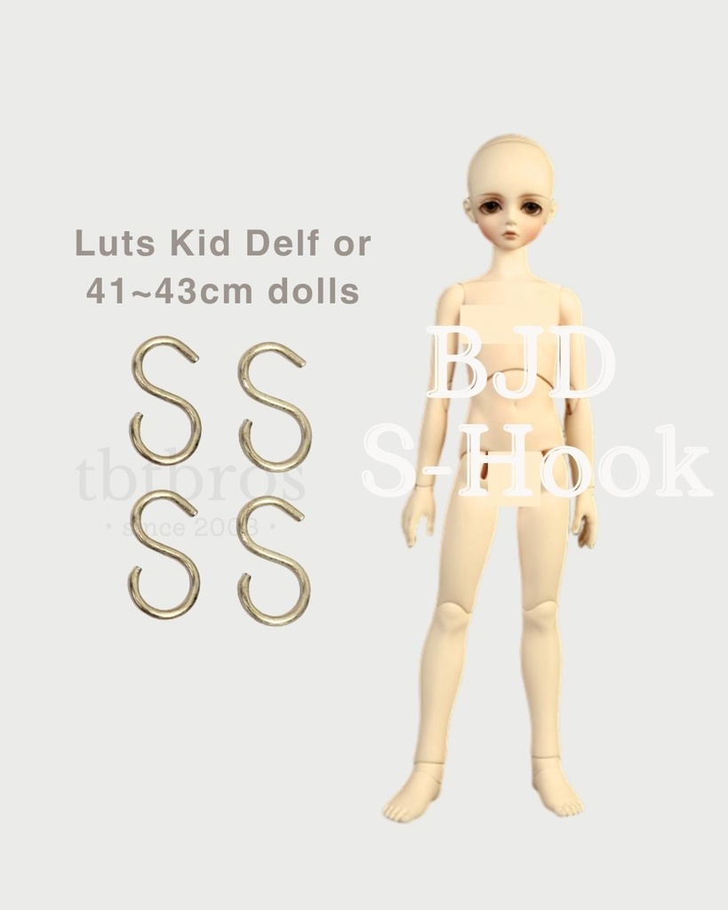 BJD S-Hook ステンレス鋼 (#HF-4)