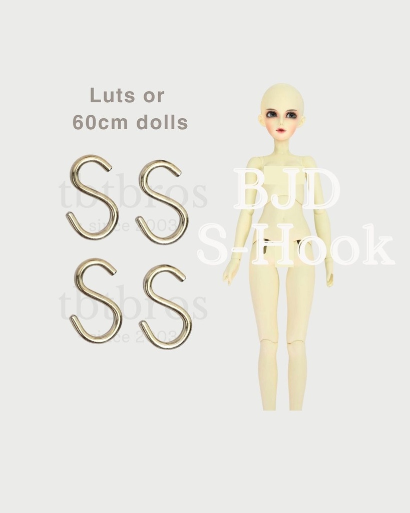 BJD S-Hook ステンレス鋼 (#HF-2)