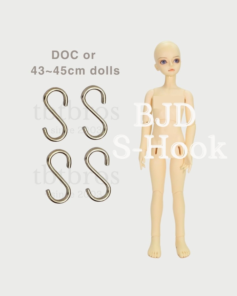 BJD S-Hook ステンレス鋼 (#HF-3)