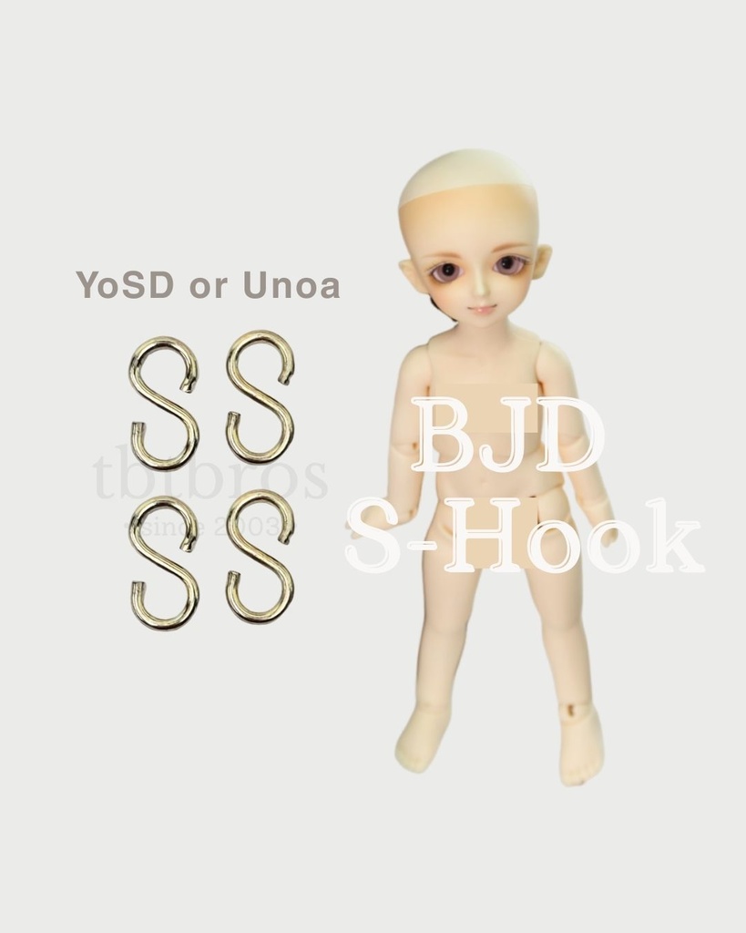 BJD S-Hook ステンレス鋼 (#HF-5)