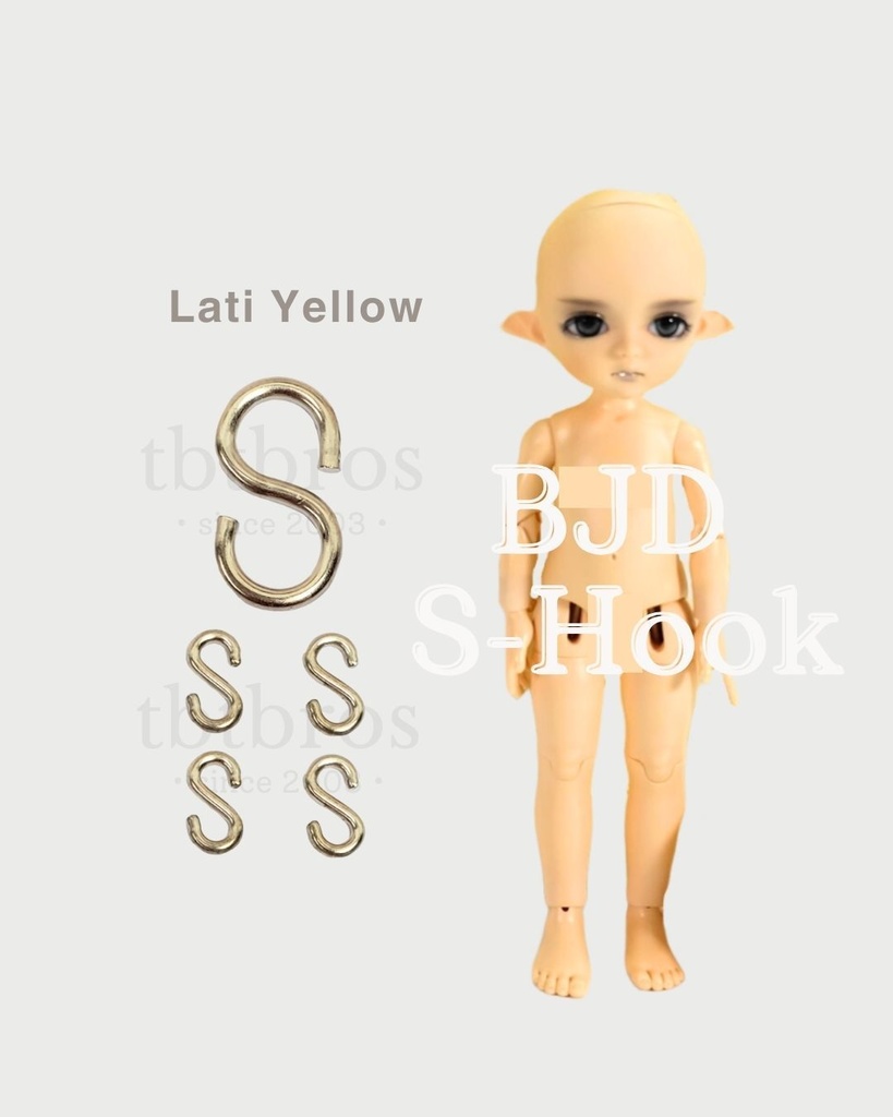 BJD S-Hook ステンレス鋼 (#HHF-1)