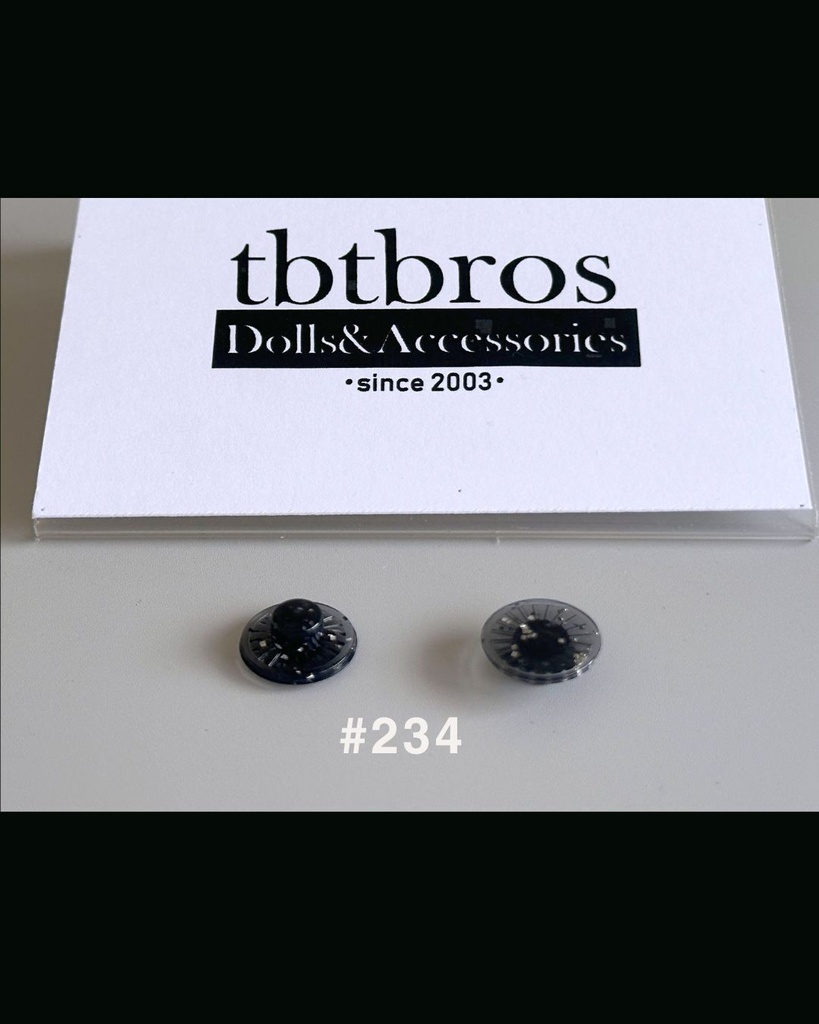 【ブライス用】グリッターアイ #234 Black