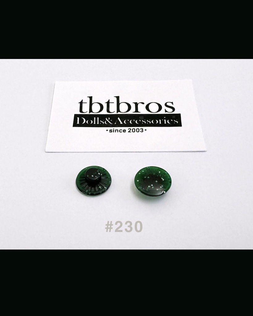【ブライス用】グリッターアイ #230 Forest green