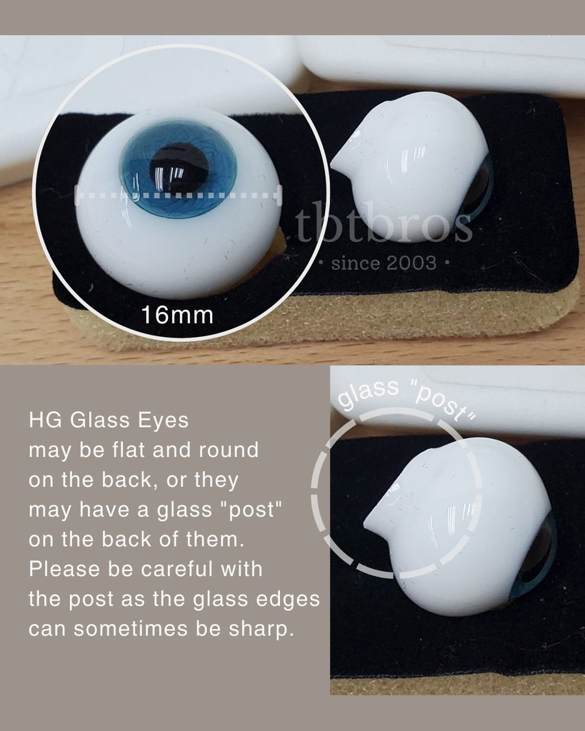 16mm グラスアイ ドール用 ボークス #HG16-1330