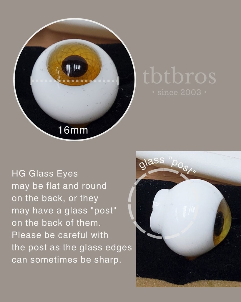 16mm グラスアイ ドール用 ボークス #HG16-6121