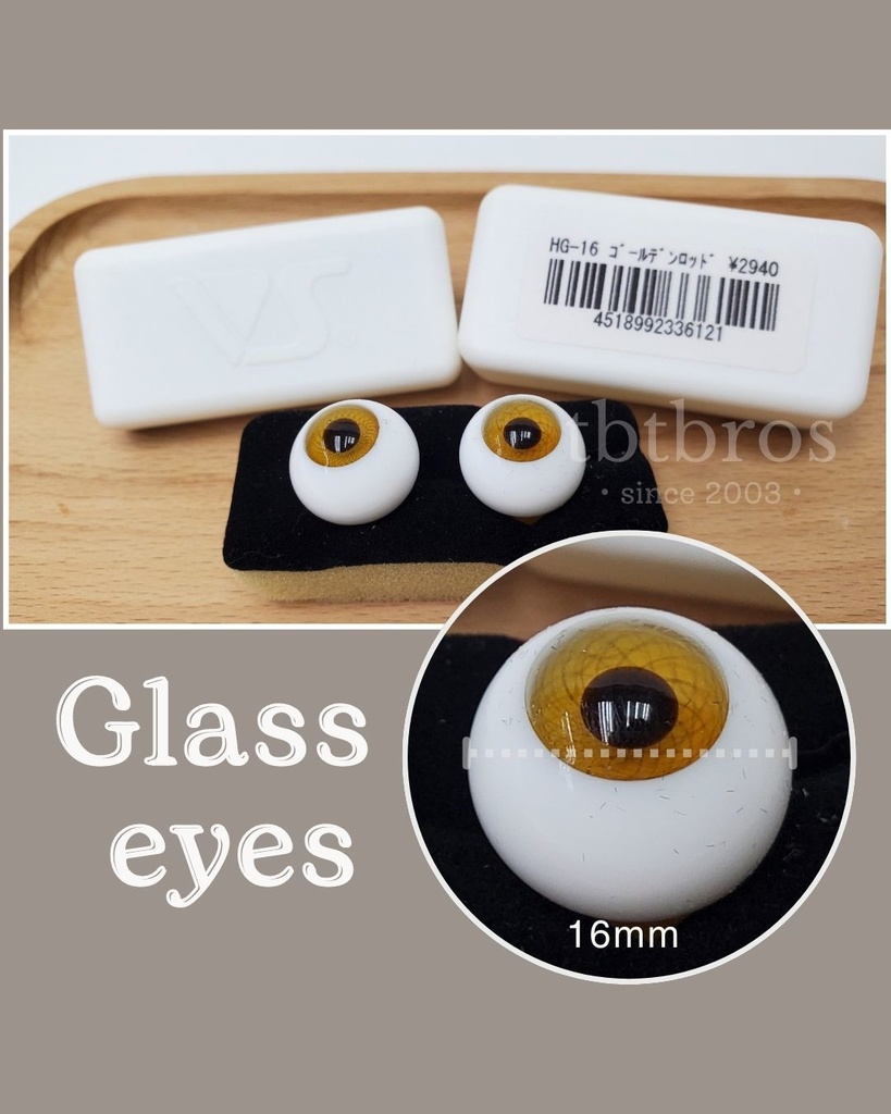 16mm グラスアイ ドール用 ボークス #HG16-6121