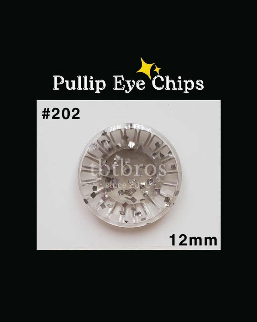 【プーリップ用】グリッターアイ #202 Pale Grey