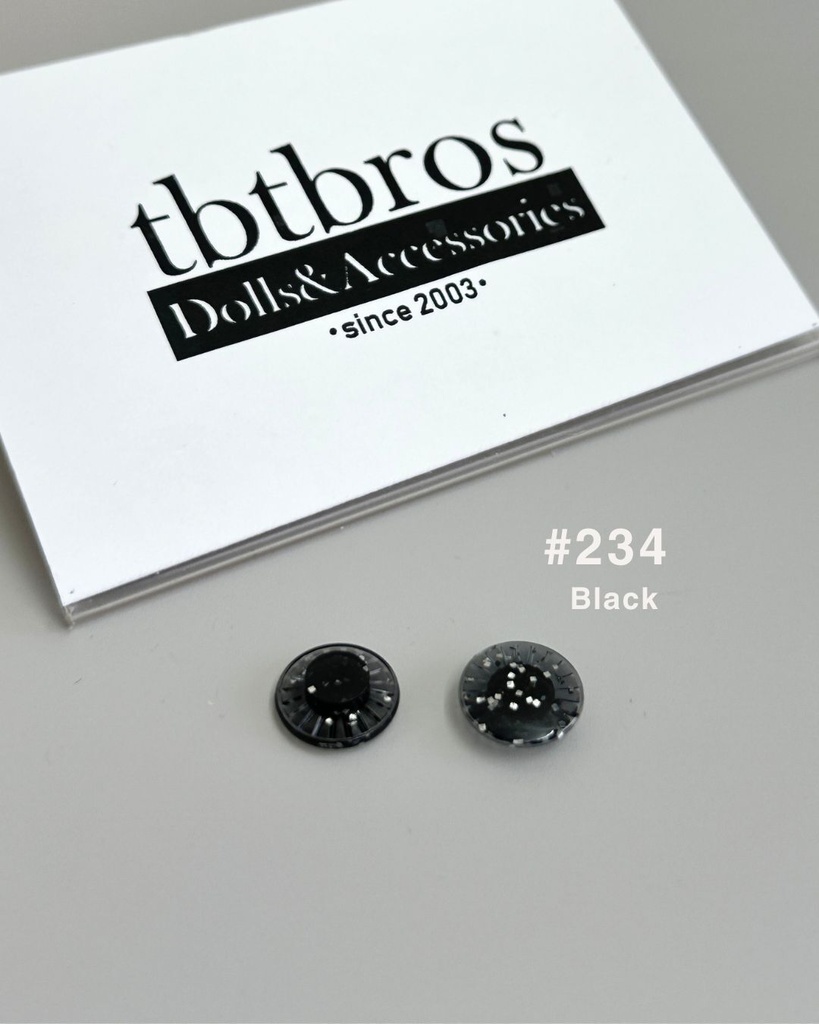 【プーリップ用】グリッターアイ #234 Black