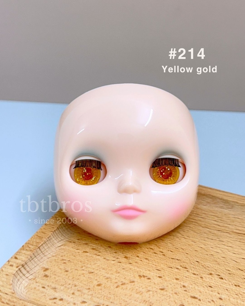 【ブライス用】カラーアイ Yellow Glitter