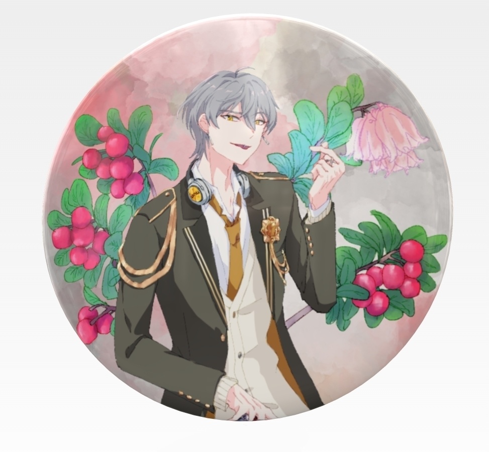 全グール缶バッジ 花×グール