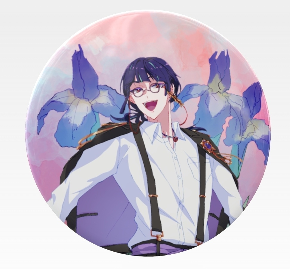 全グール缶バッジ 花×グール