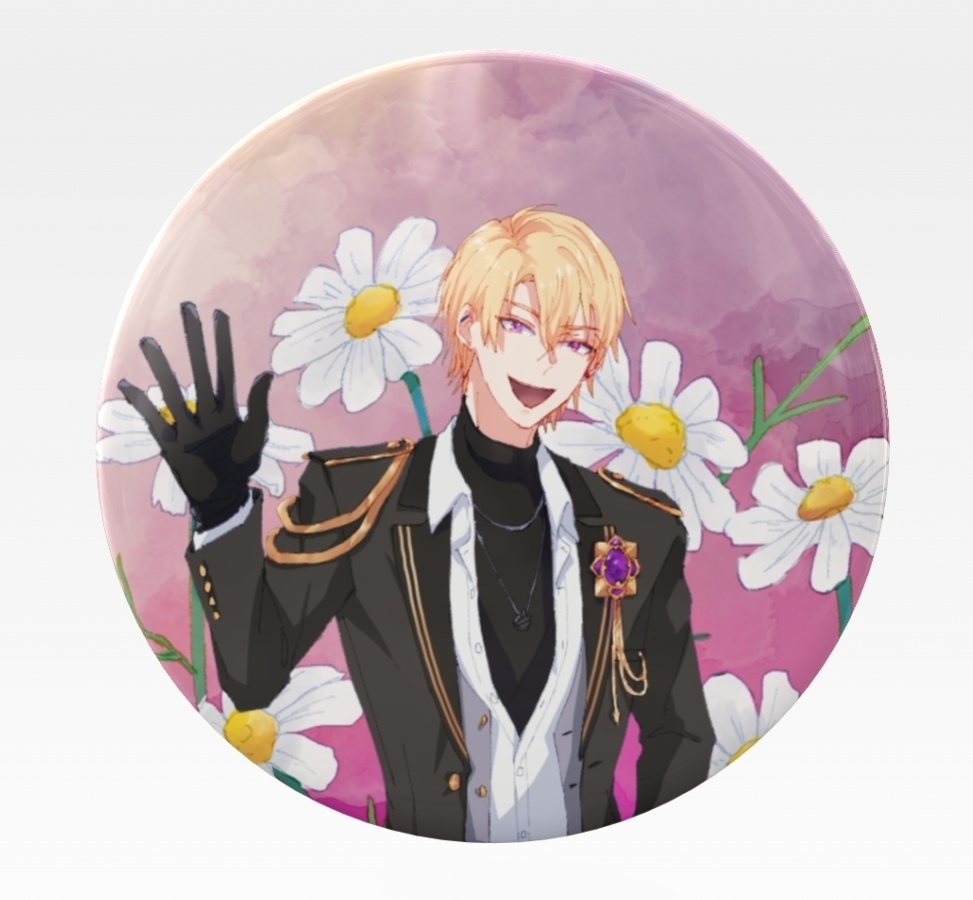 全グール缶バッジ 花×グール