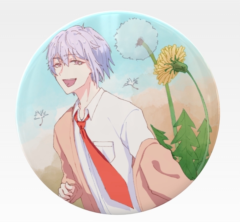 全グール缶バッジ 花×グール