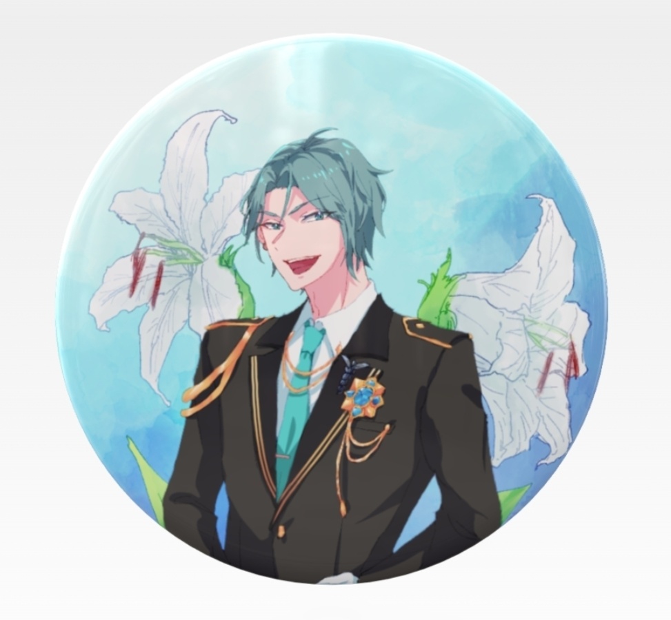 全グール缶バッジ 花×グール