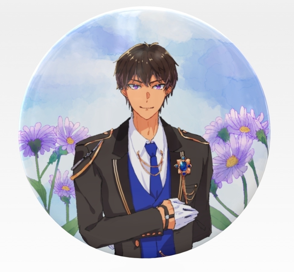 全グール缶バッジ 花×グール