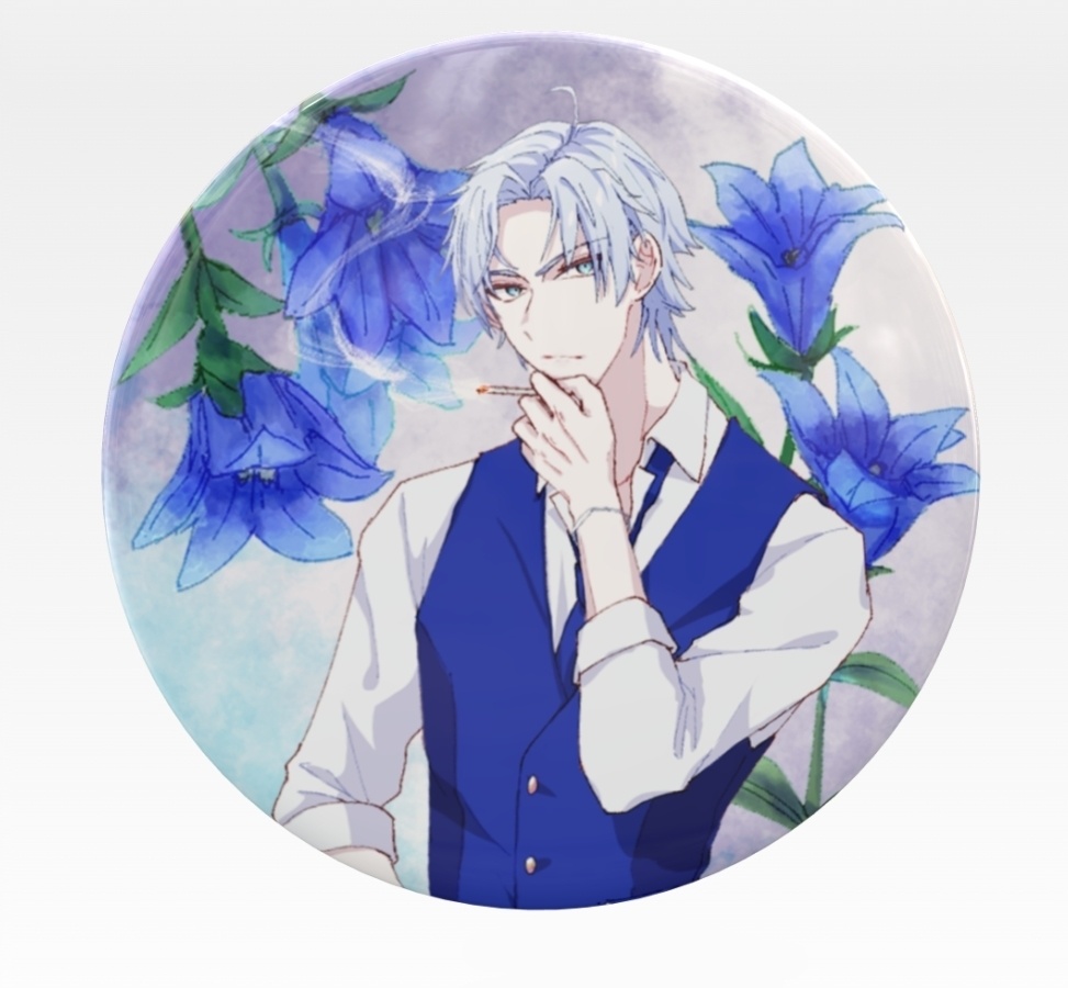 全グール缶バッジ 花×グール