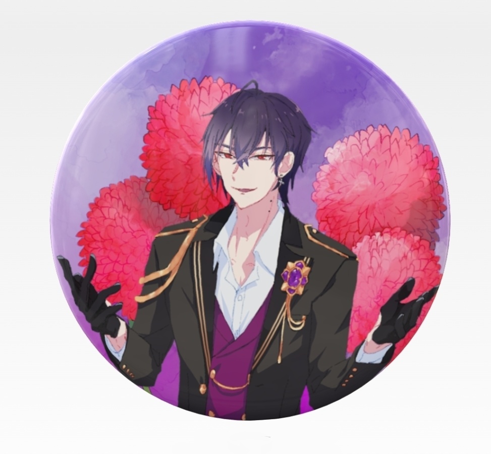 全グール缶バッジ 花×グール