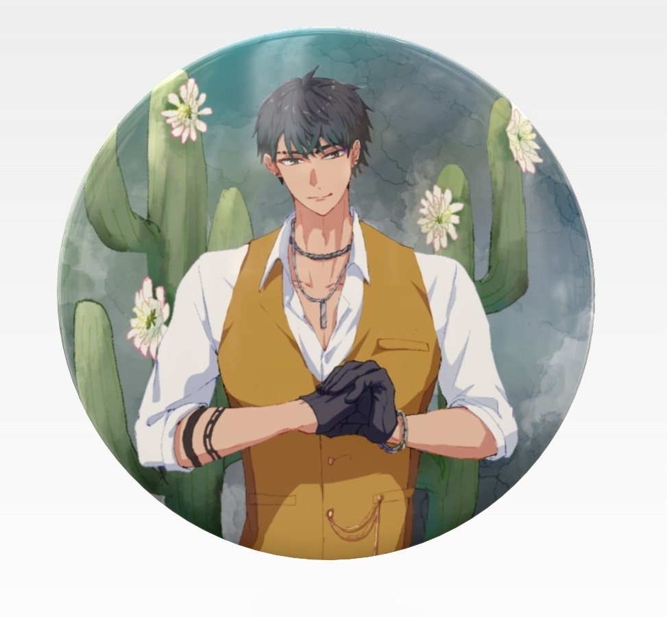 全グール缶バッジ 花×グール