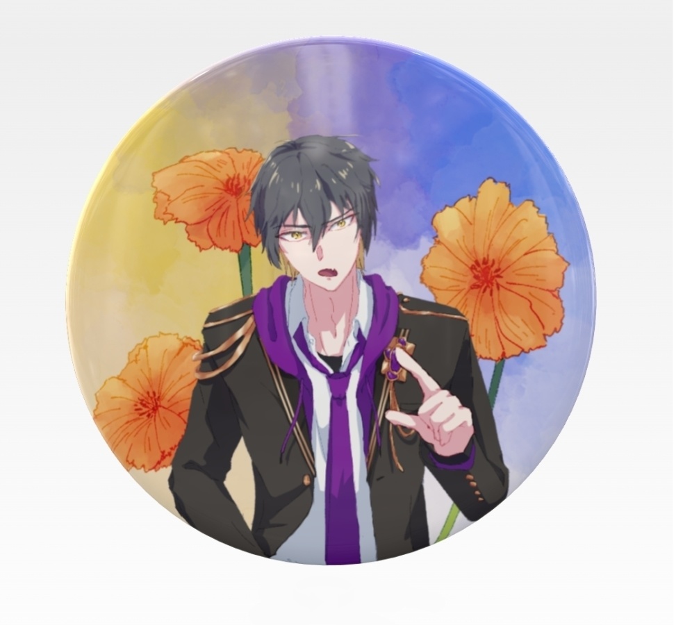 全グール缶バッジ 花×グール