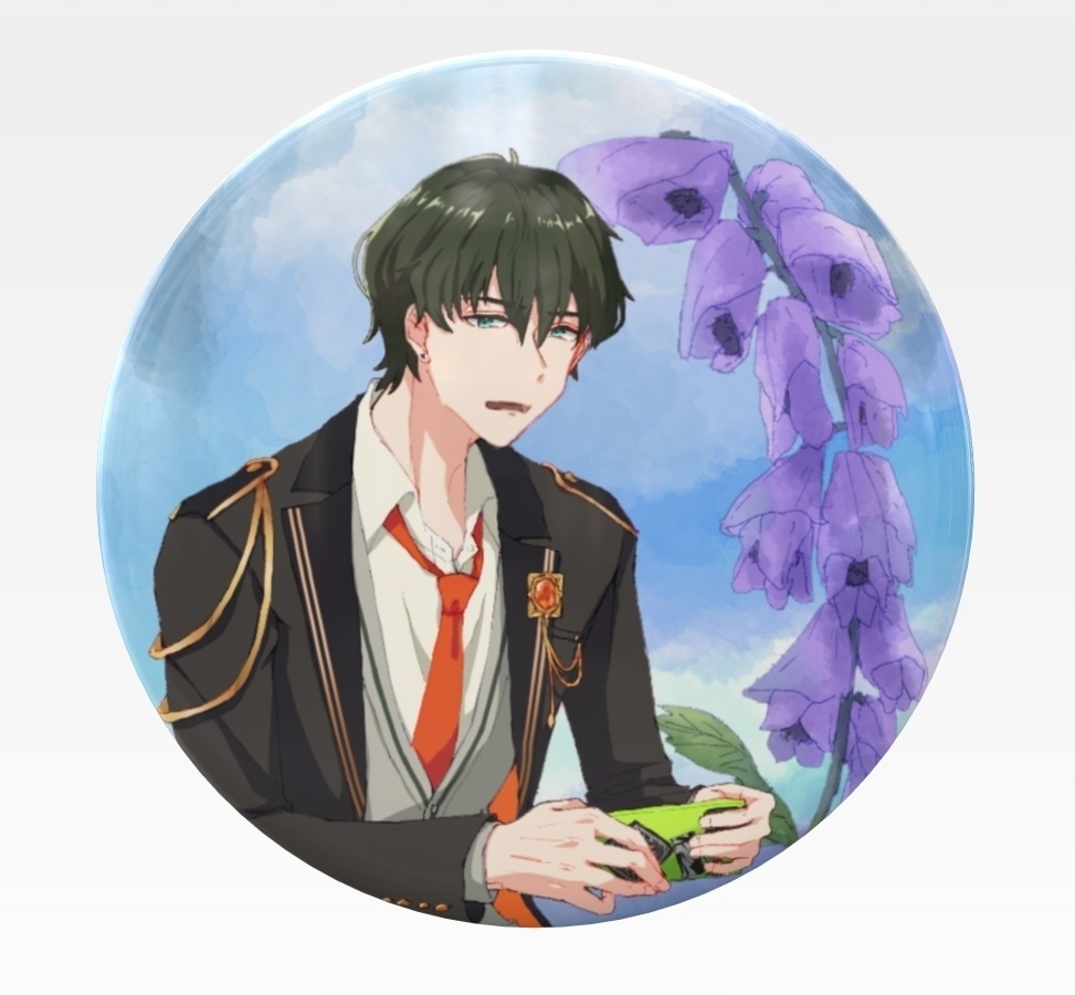 全グール缶バッジ 花×グール