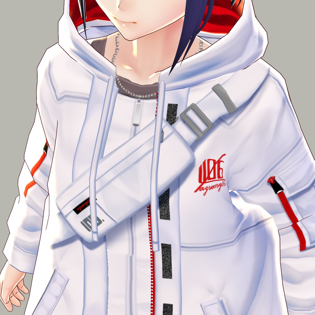 VRoid正式版対応済☆★L6パーカーセット★☆無料サンプル有★【VroidStudio正式版用衣装テクスチャ】