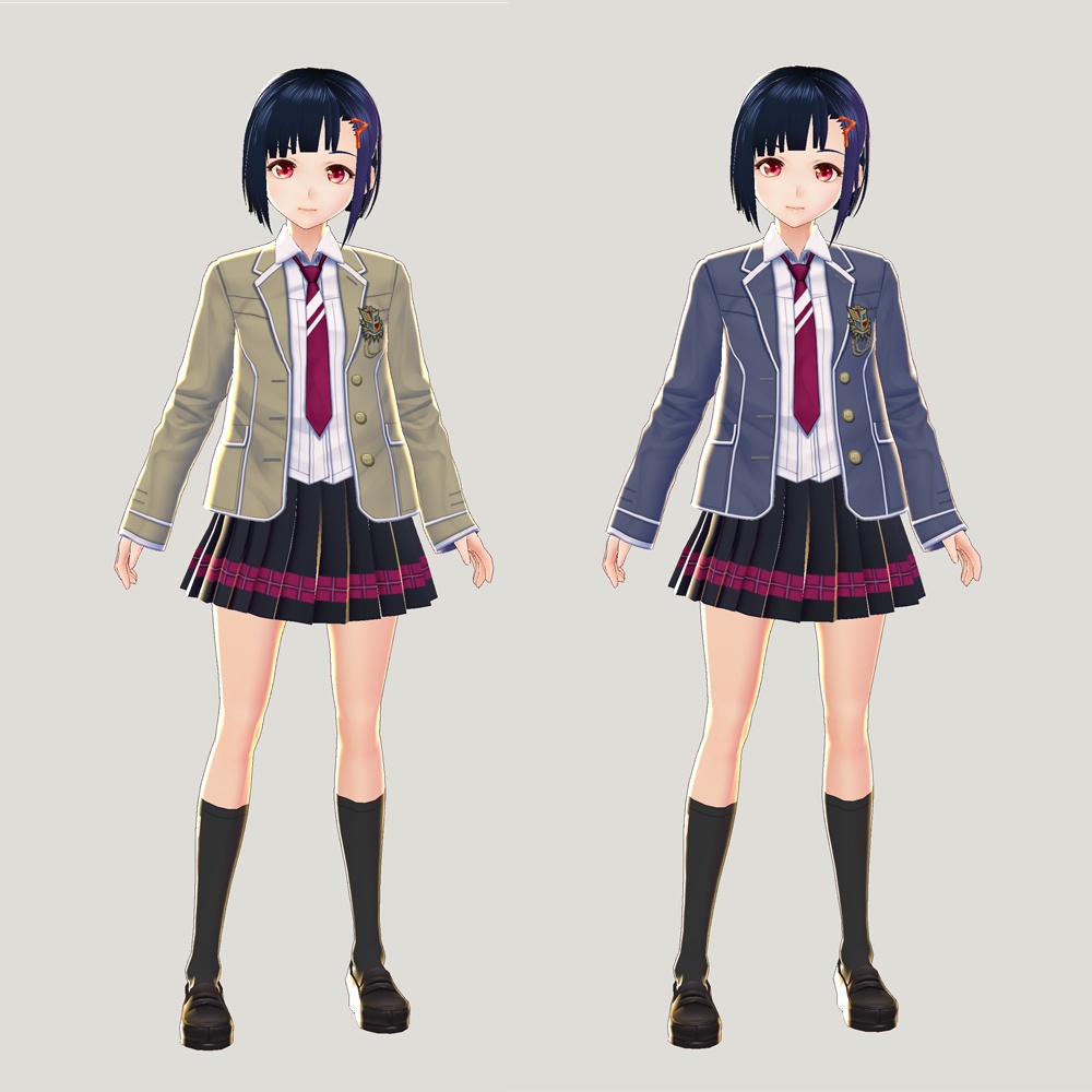 VRoid正式版対応済☆★L6オリジナル制服セット★☆無料サンプル有【VroidStudio正式版用テクスチャ】