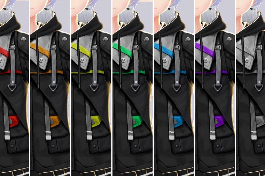 VRoid正式版対応済☆★L6 Tactical Hooded Jacket★☆試着有【VroidStudio正式版用衣装テクスチャ】