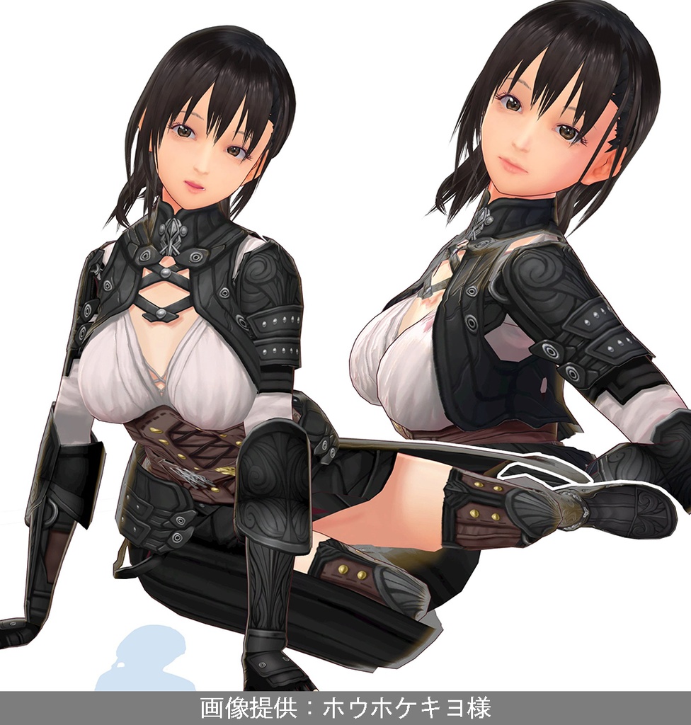 VRoid正式版対応済☆★L6 Dark Fantasy Costume★☆試着有【VroidStudio正式版用衣装テクスチャ】