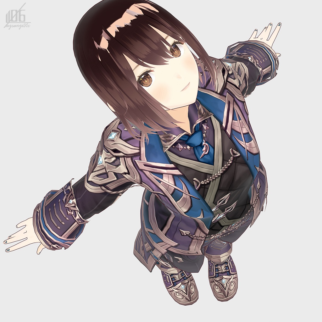 4/16グリーン追加☆★L6 knight costume ★☆(カラー×4+発光パーツ有り)【VroidStudio用正式版用衣装テクスチャ】