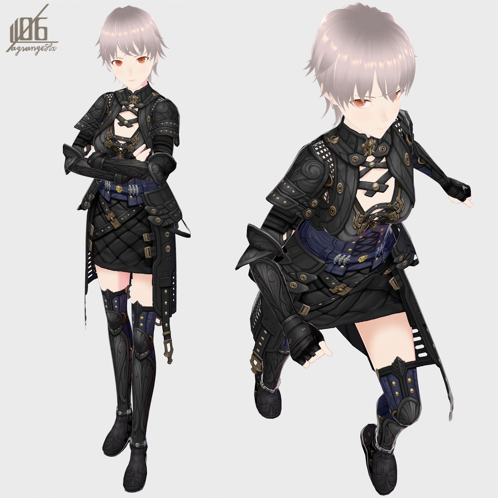 新作!☆★L6 Leather ArmourⅡ★☆(Color×5)【VroidStudio用正式版用衣装テクスチャ】