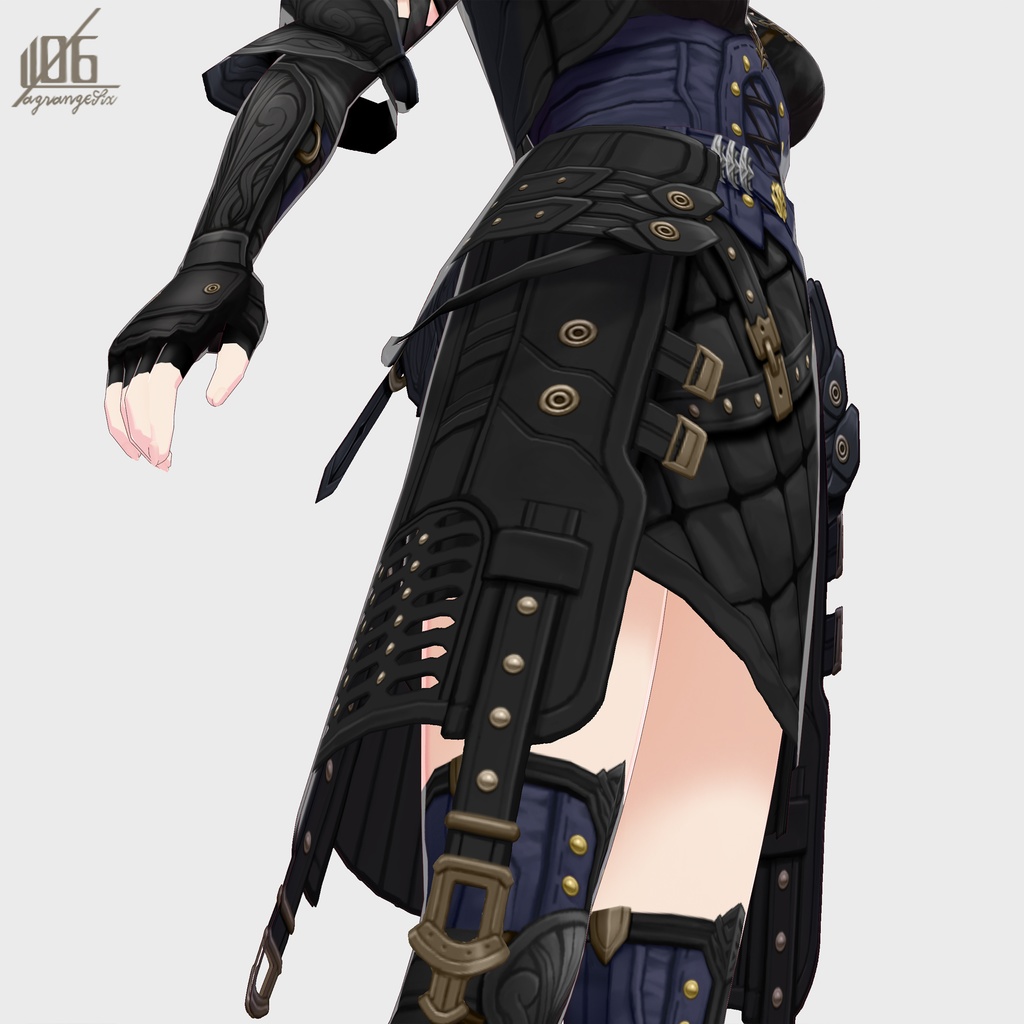 新作!☆★L6 Leather ArmourⅡ★☆(Color×5)【VroidStudio用正式版用衣装テクスチャ】