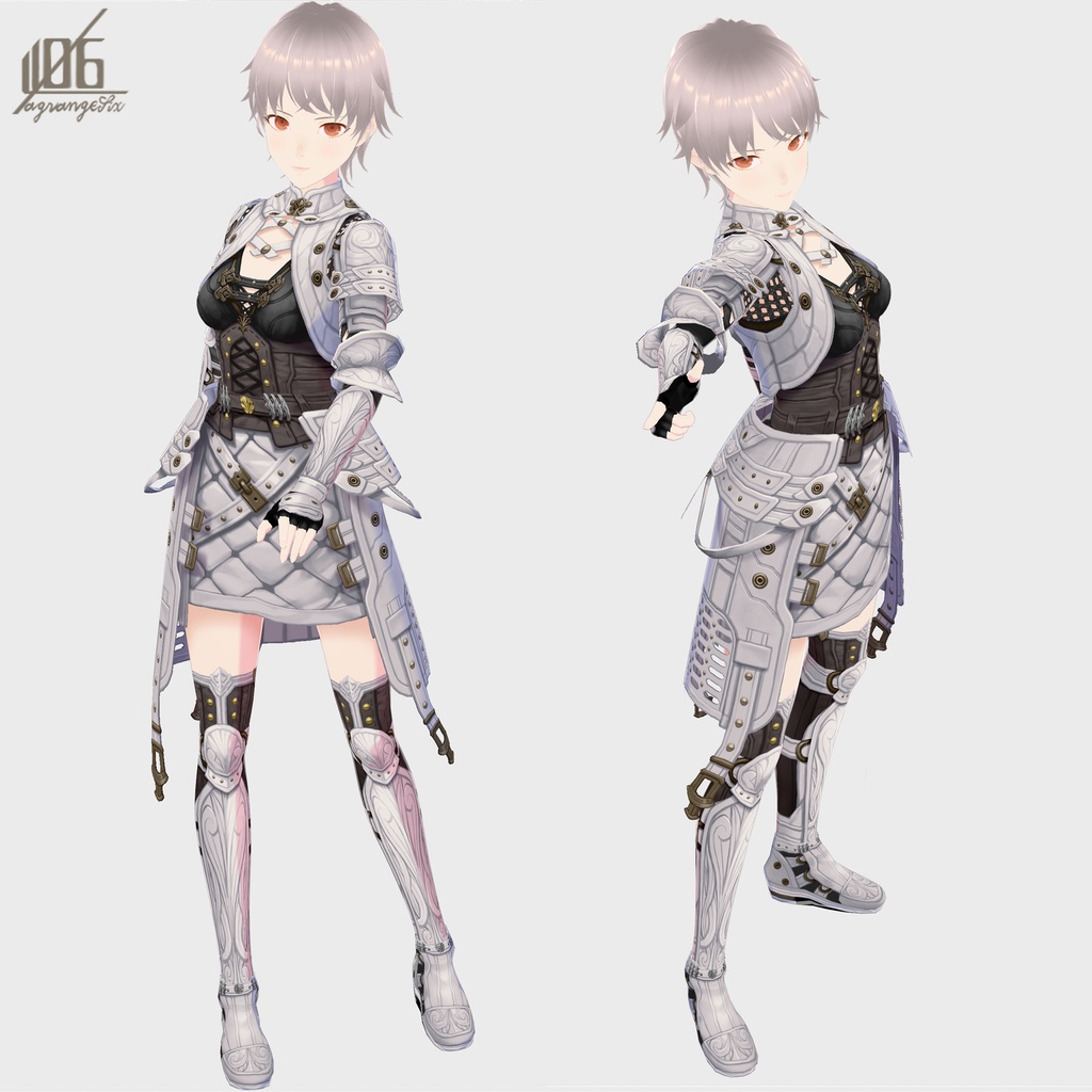 新作!☆★L6 Leather ArmourⅡ★☆(Color×5)【VroidStudio用正式版用衣装テクスチャ】