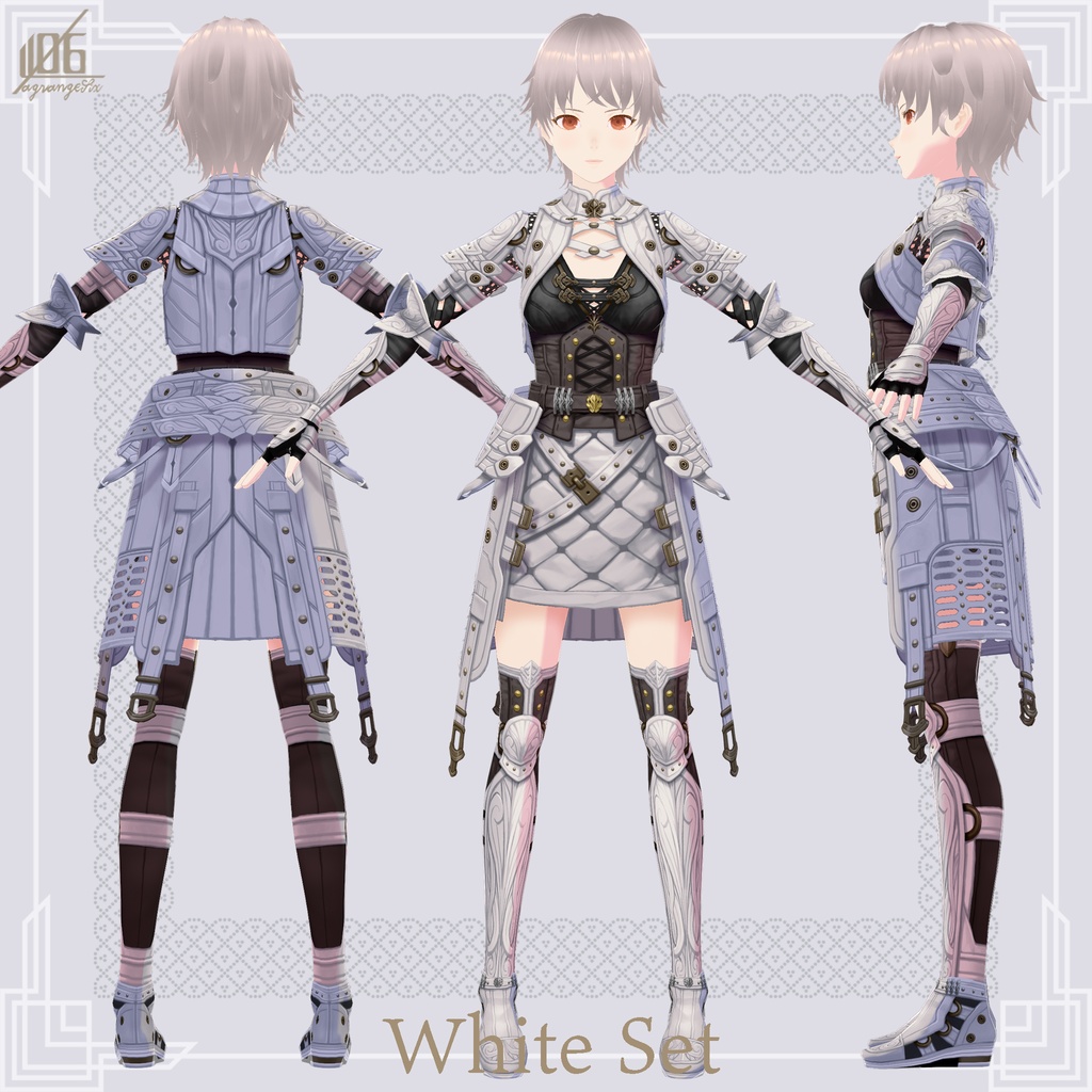 新作!☆★L6 Leather ArmourⅡ★☆(Color×5)【VroidStudio用正式版用衣装テクスチャ】