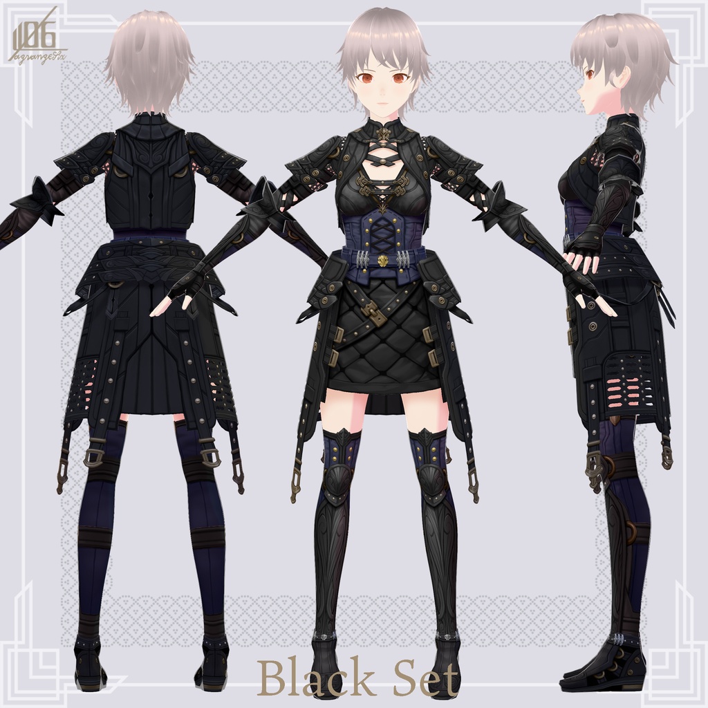 新作!☆★L6 Leather ArmourⅡ★☆(Color×5)【VroidStudio用正式版用衣装テクスチャ】