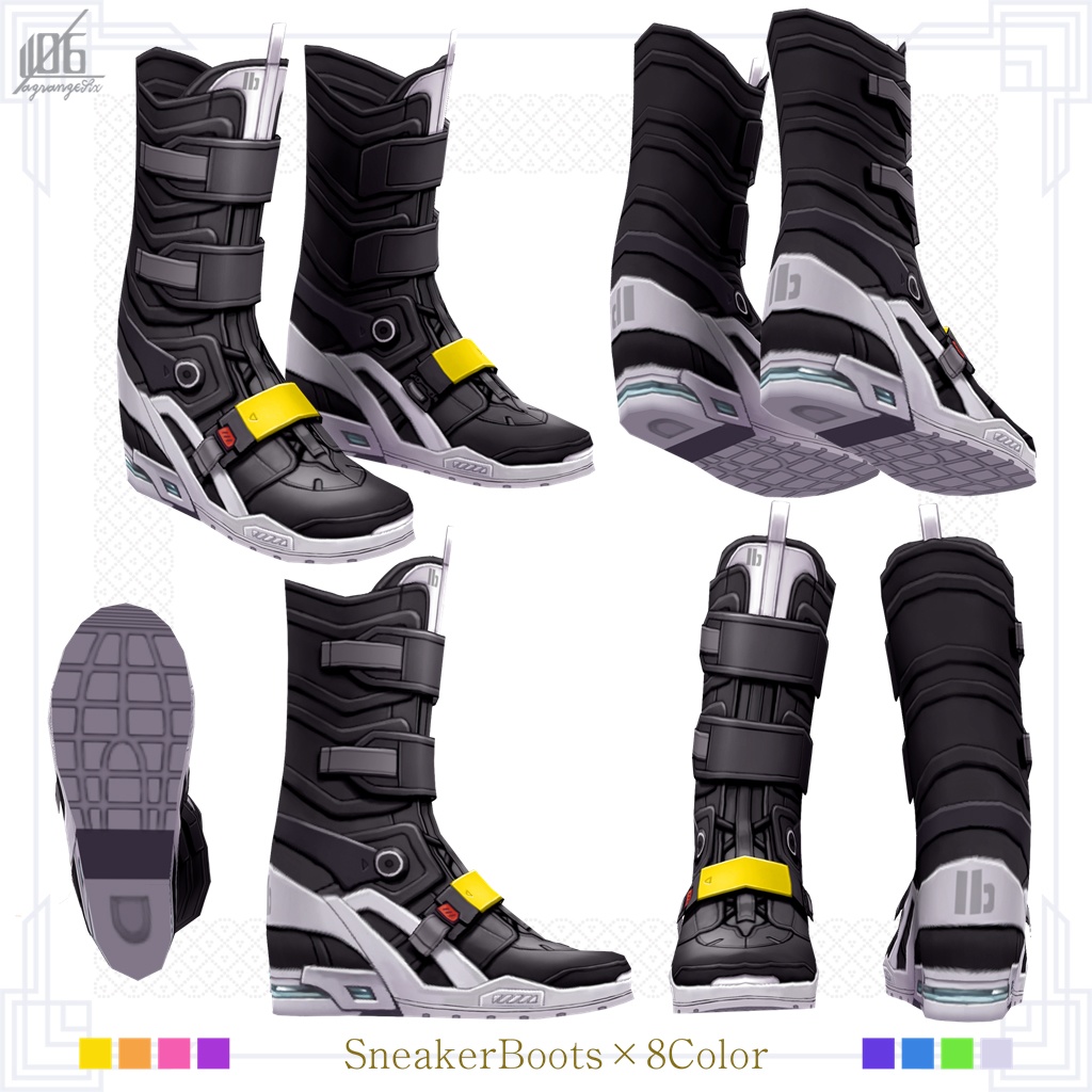 新作!★★L6 Cyber Punk Jacket SS★★2×8Color【VroidStudio用正式版用衣装テクスチャ】