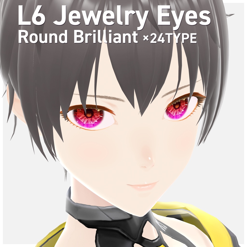 ☆★L6JewelryEyes★☆全96Type(8Type×12Color)PNG+PSD【VRoid Studio 瞳/lrises Texture】