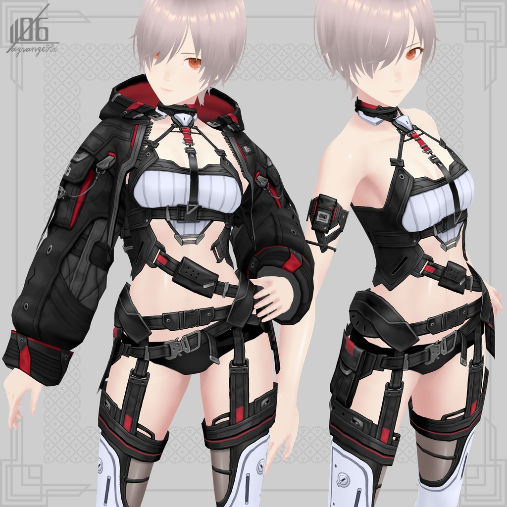 新作!☆★L6 CyberpunkⅢ★☆×9Color【VroidStudio Texture】Lagrangesix 3th Anniversary Model