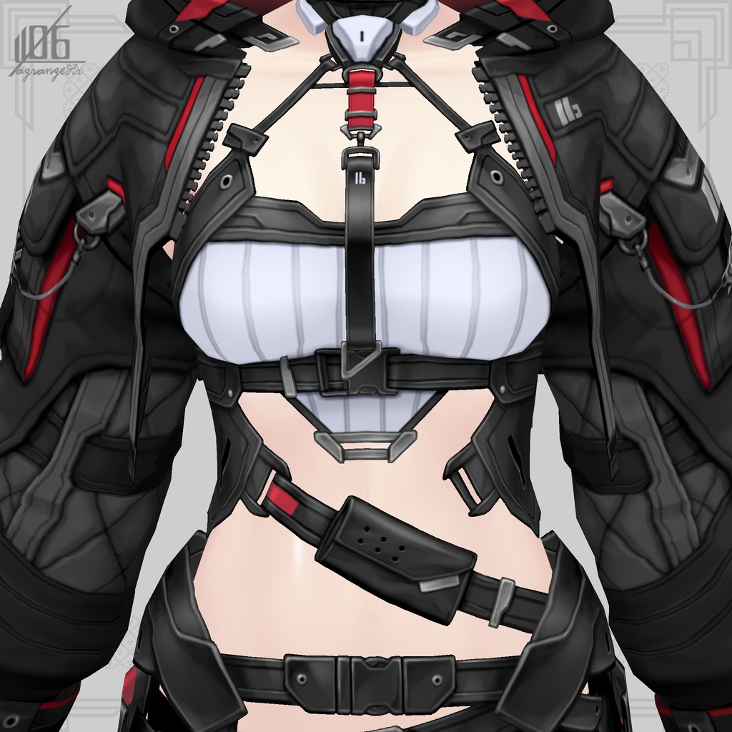 新作!☆★L6 CyberpunkⅢ★☆×9Color【VroidStudio Texture】Lagrangesix 3th Anniversary Model