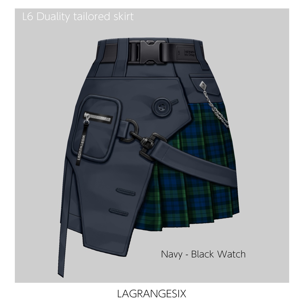 ☆★L6 Duality tailored skirt★☆5×5Color+α【VroidStudio用正式版用衣装テクスチャ】