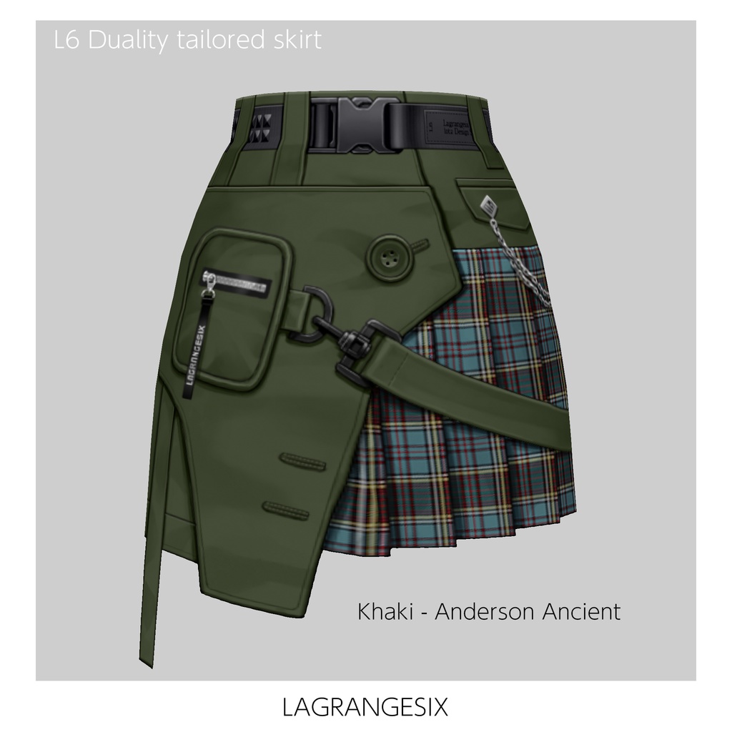 ☆★L6 Duality tailored skirt★☆5×5Color+α【VroidStudio用正式版用衣装テクスチャ】