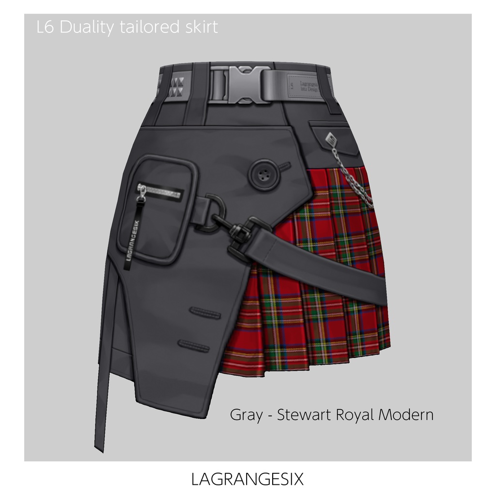 ☆★L6 Duality tailored skirt★☆5×5Color+α【VroidStudio用正式版用衣装テクスチャ】