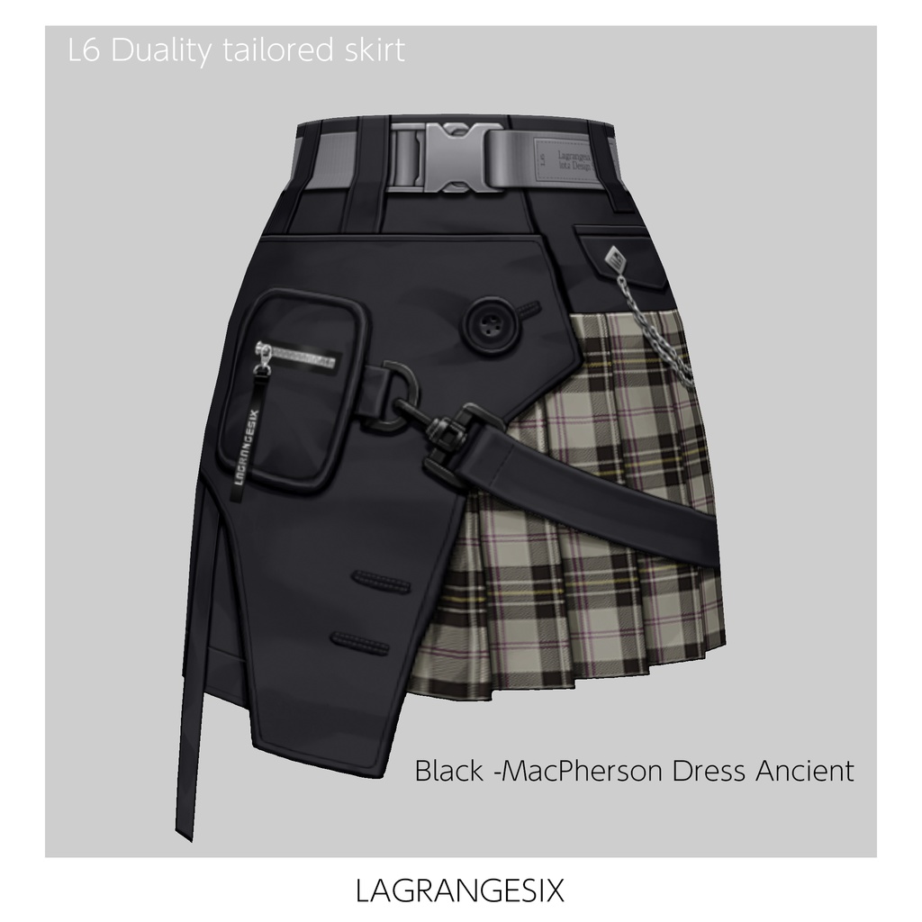 ☆★L6 Duality tailored skirt★☆5×5Color+α【VroidStudio用正式版用衣装テクスチャ】