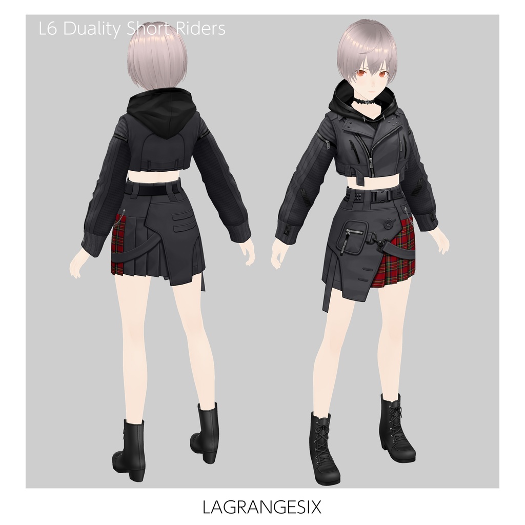 新作!☆★L6 Duality Short Riders★☆5Color+α【VroidStudio用正式版用衣装テクスチャ】