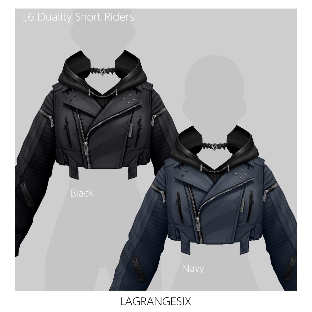 新作!☆★L6 Duality Short Riders★☆5Color+α【VroidStudio用正式版用衣装テクスチャ】