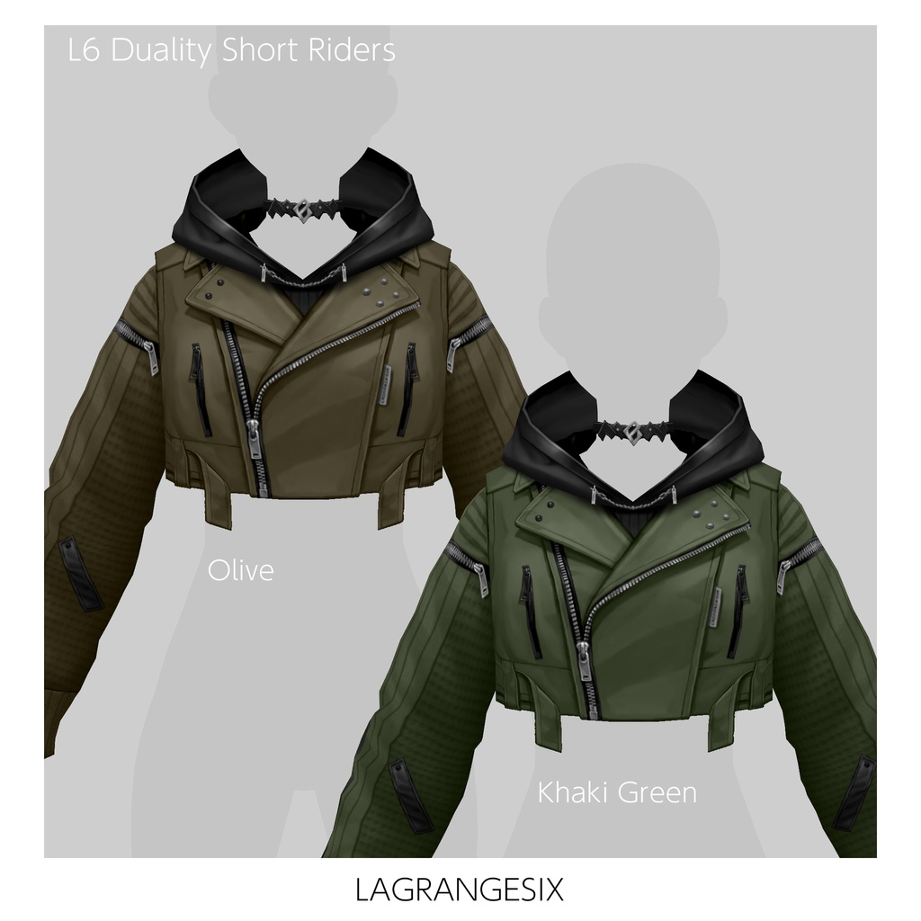 新作!☆★L6 Duality Short Riders★☆5Color+α【VroidStudio用正式版用衣装テクスチャ】